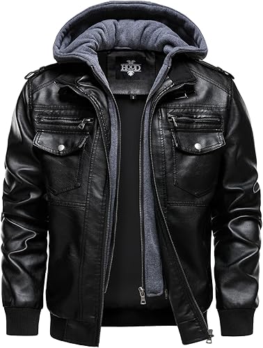 HOOD CREW Men's Faux